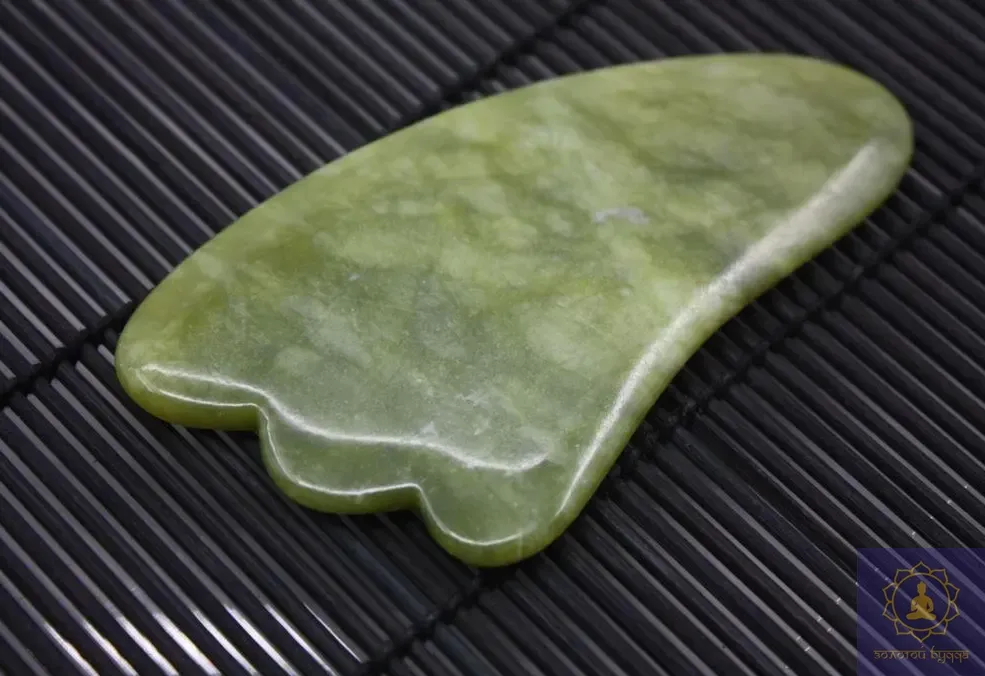 Скребок Гуаша нефрит Жад лапа 3-х палая