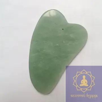 Скребок Гуаша классическая лапка нефрит