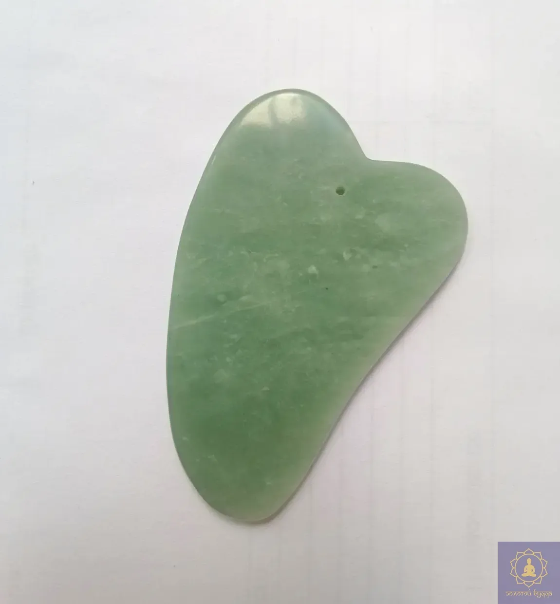 Скребок Гуаша классическая лапка нефрит