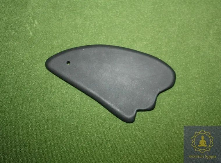 Гуаша скребок шунгіт Бянь Ши лапка 3-х пала