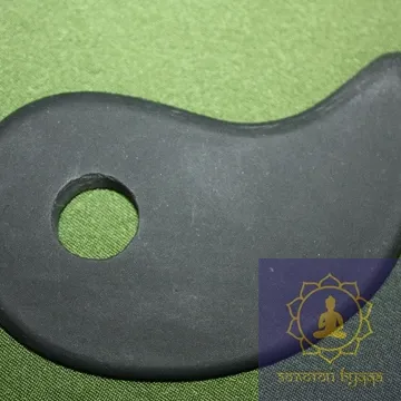 Гуаша скребок шунгіт Бянь Ши крапля з отвором