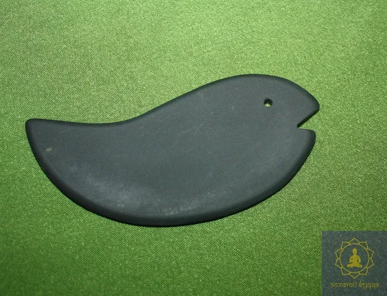 Массажер шунгит Гуаша птичка