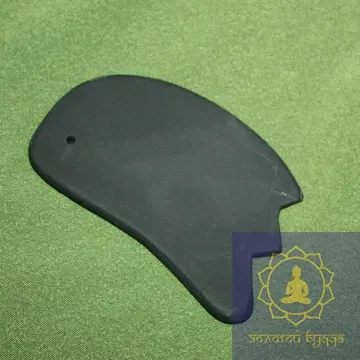 Скребок шунгіт Гуаша Бянь Ши лапка 3х-пала