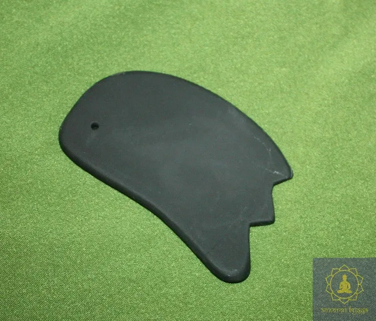 Скребок шунгит Гуаша Бянь Ши 3-х палая лапка