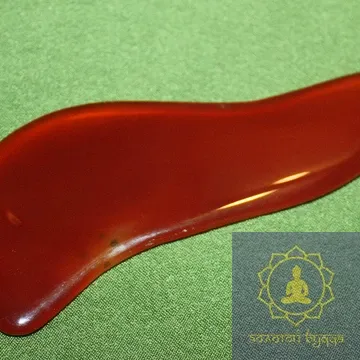 Скребок Гуаша сердолик-агат волна