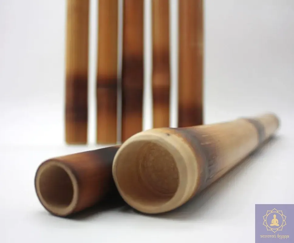 Бамбуковая палка для массажа 30 см, диаметр 4-5 см