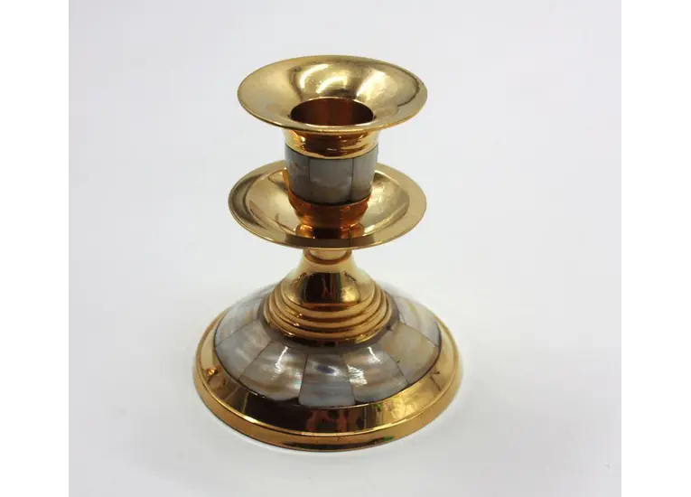 Підсвічник латунь із перламутром.