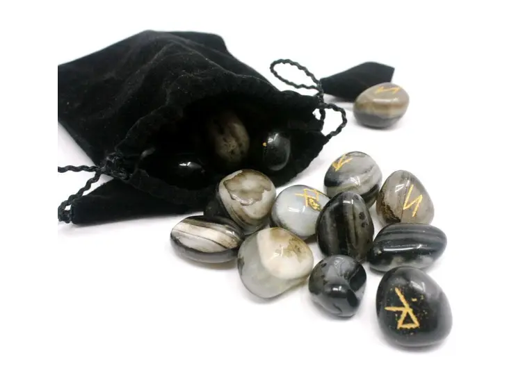 Руны из натурального камня Агат