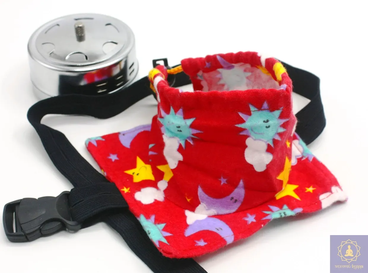 Чохол для тримача полинових мокс червоний з візерунком