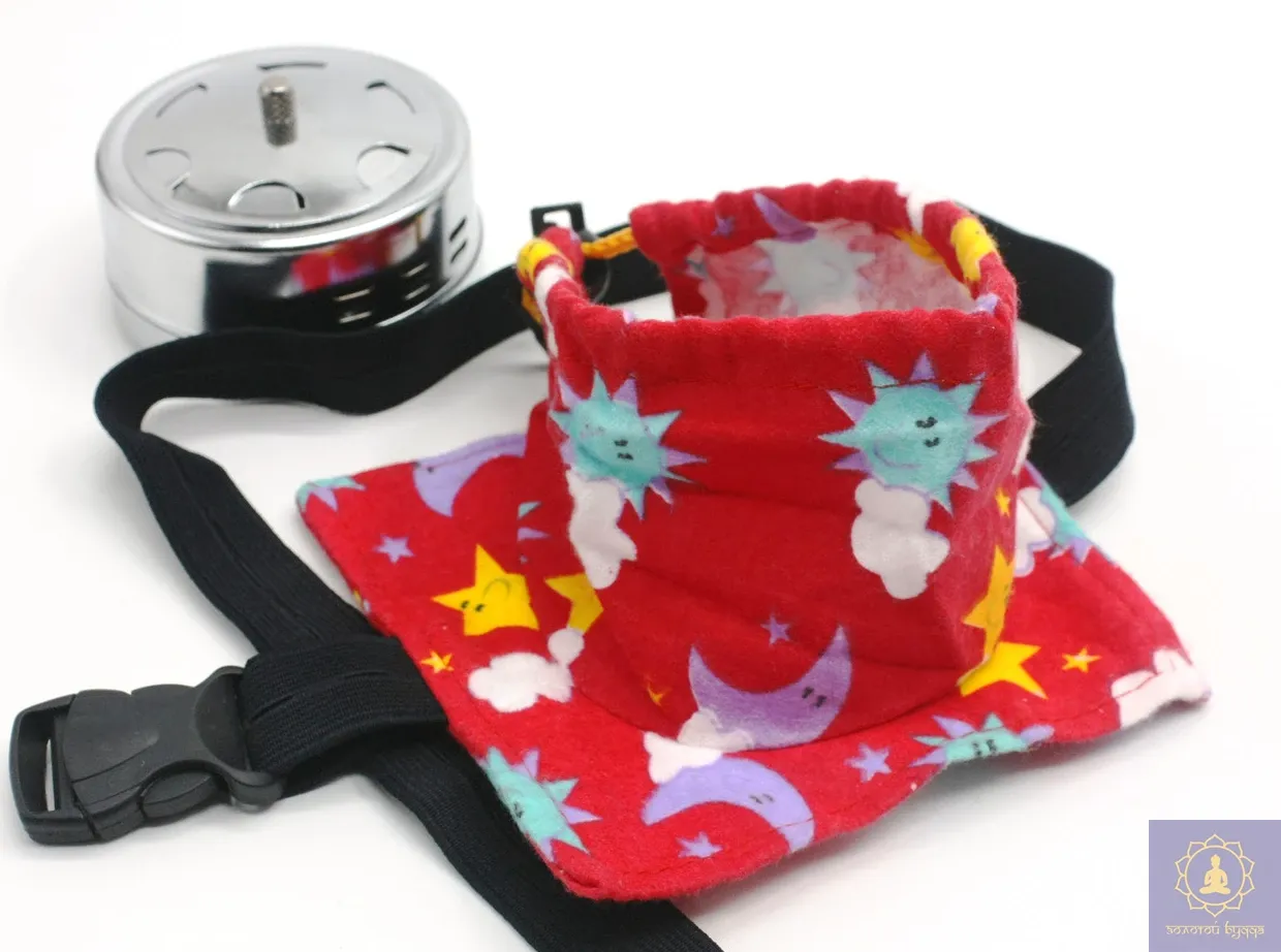 Чехол для держателя полынных мокс красный с узором