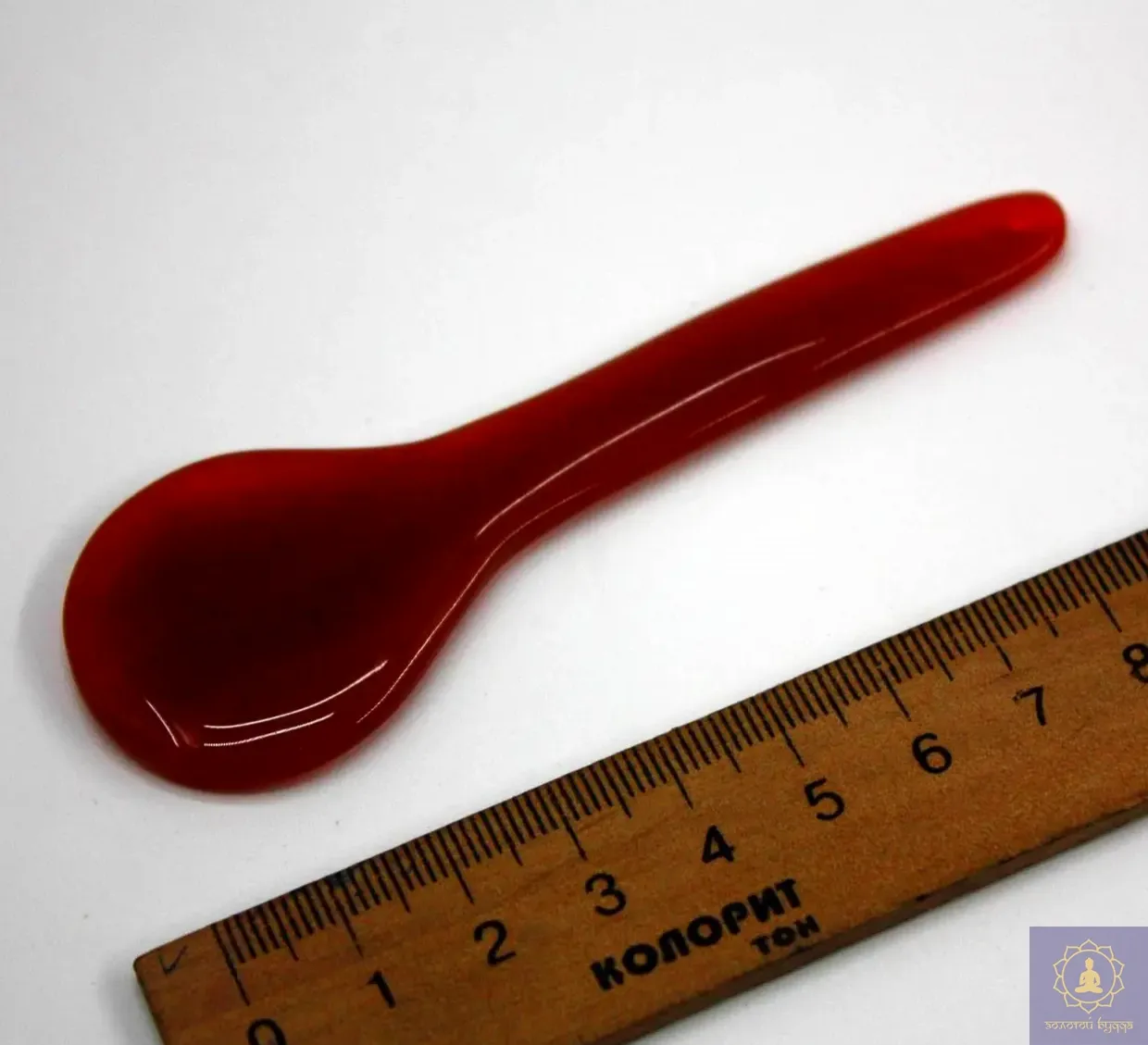 Гуаша скребок сердолик-агат ложка