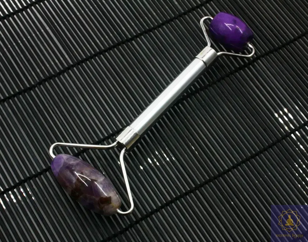 Роллер массажный, аметист.