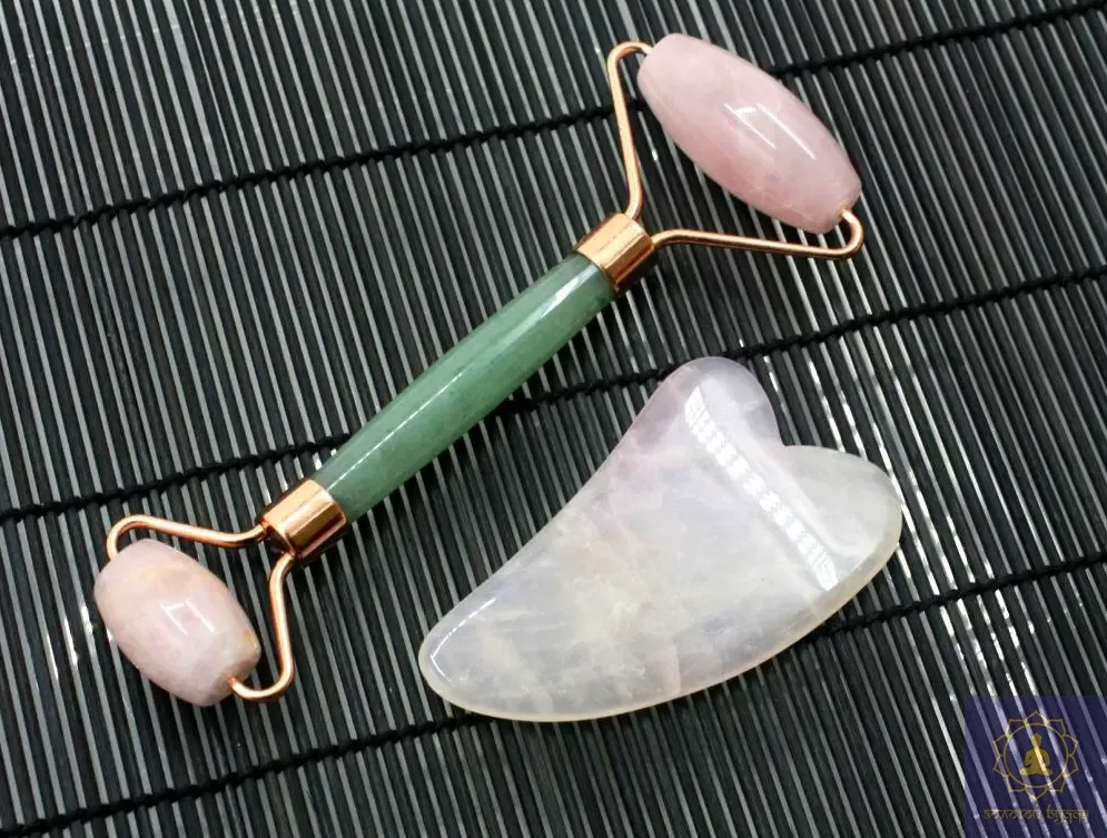 Масажний набір Гуа-ша, роллер та скребок.