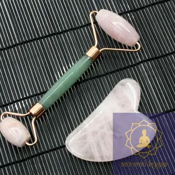 Масажний набір Гуа-ша, роллер та скребок.