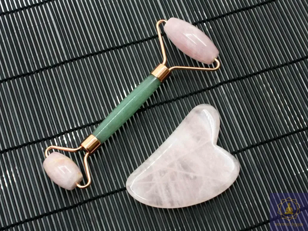 Масажний набір Гуа-ша, роллер та скребок.