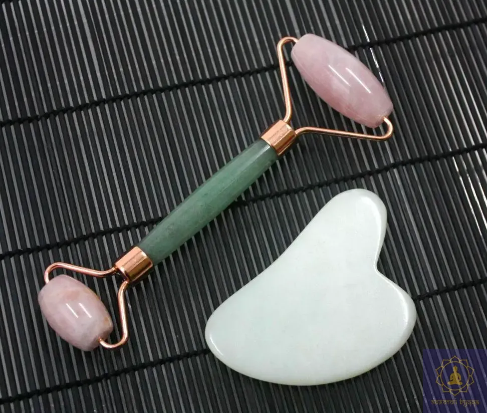 Масажний набір Гуа-ша, роллер та скребок.