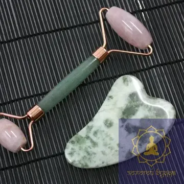 Масажний набір Гуа-ша, роллер та скребок.