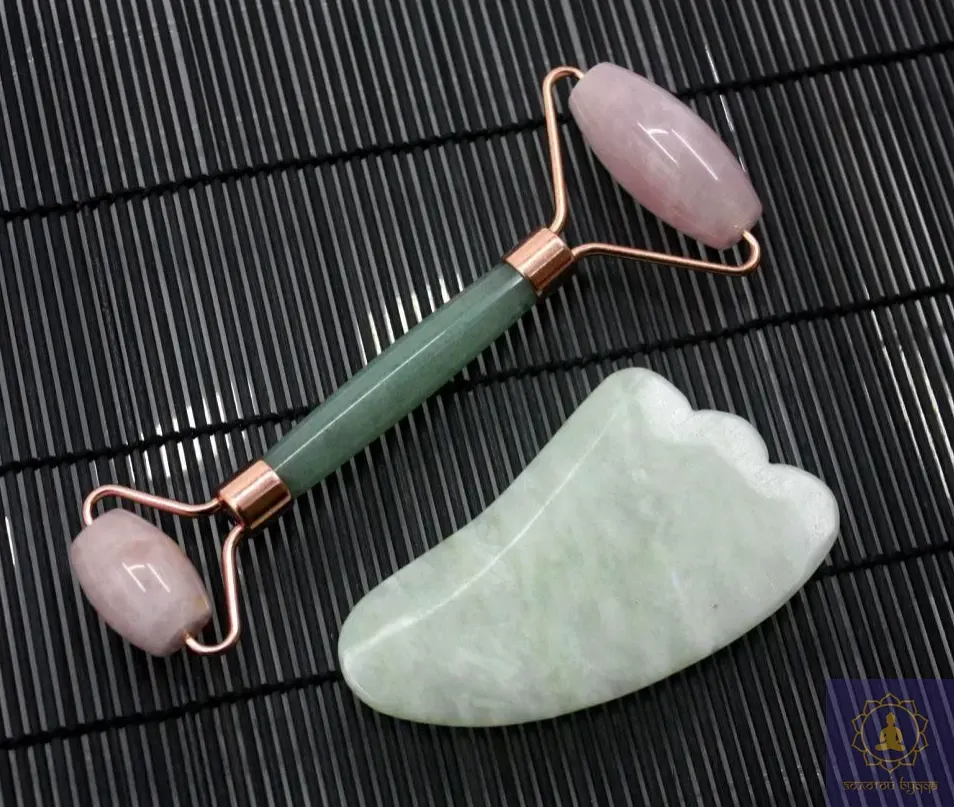 Масажний набір Гуа-ша, роллер та скребок.