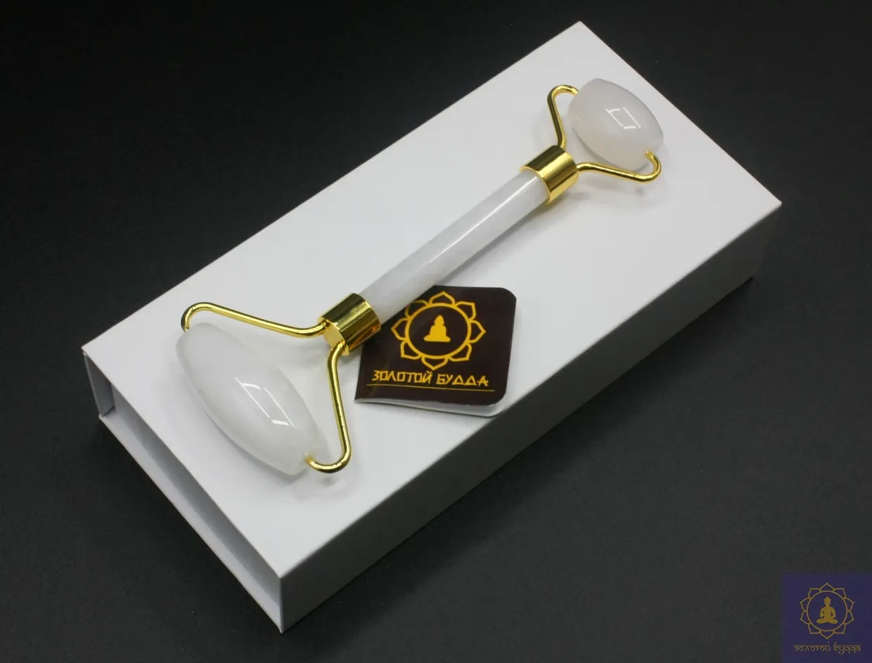 Роллер масажний з білого нефриту.