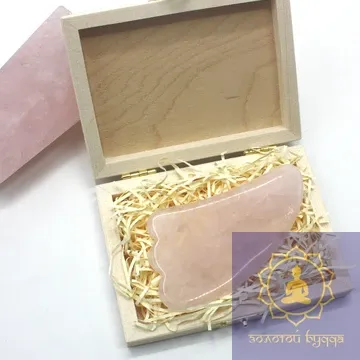 Массажер гуаша кварц в подарочной упаковке