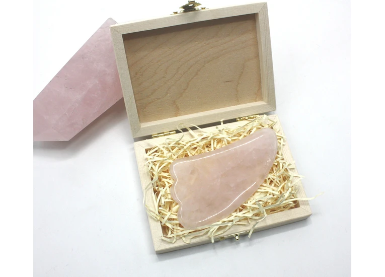 Массажер гуаша кварц в подарочной упаковке