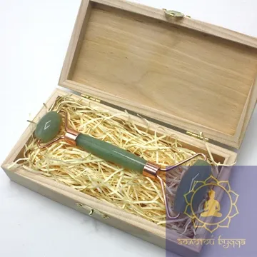 Масажер гуаша, ролик із нефриту.