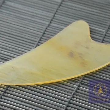 Скребок Гуаша кость-рог буйвола лапка большая