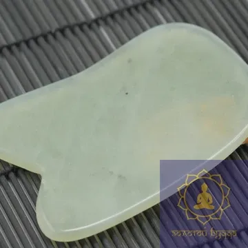 Скребок Гуаша нефрит овал з виїмкою