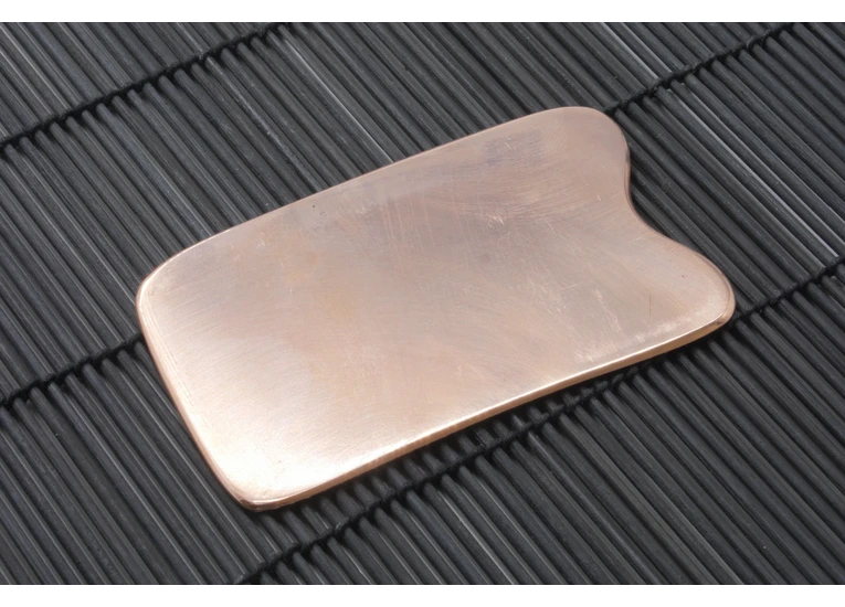 Гуаша скребок медный прямоугольный