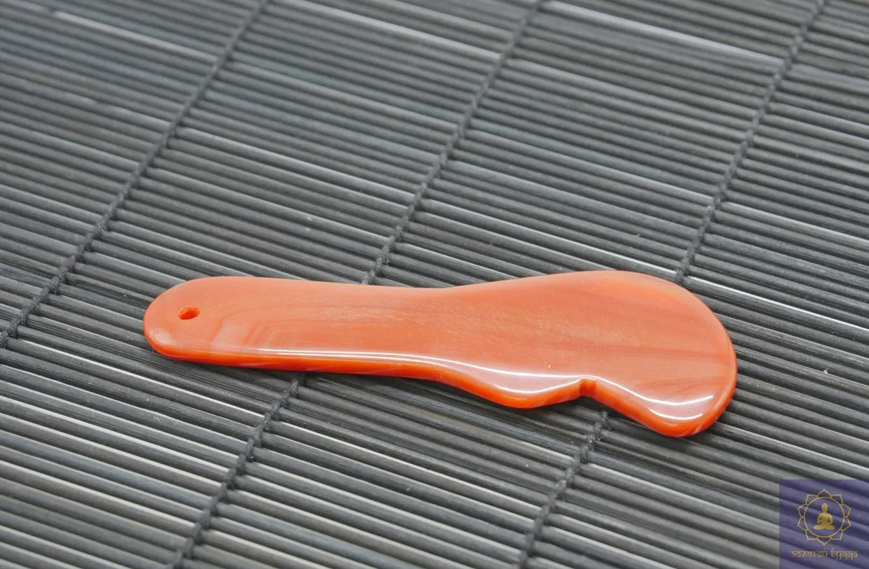 Гуаша скребок сердолик-агат алебарда