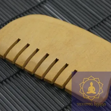 Скребок Гуаша алоєве дерево гребінь з тупими зубцями