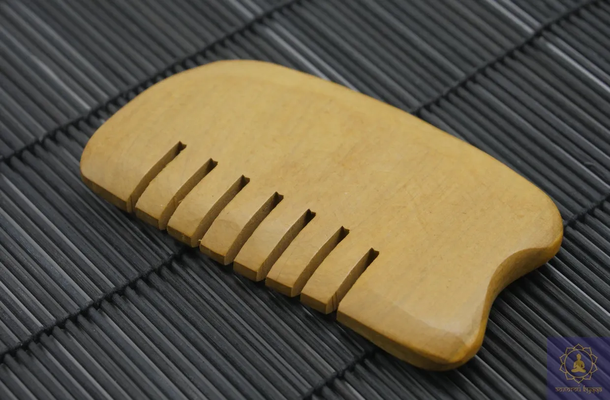 Скребок Гуаша алоевое дерево гребень