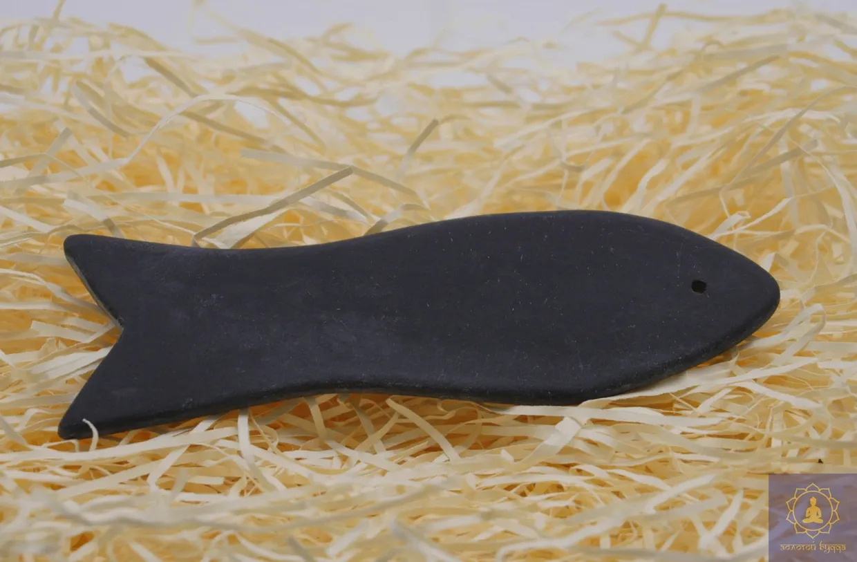 Гуаша скребок шунгіт  Бянь Ши рибка