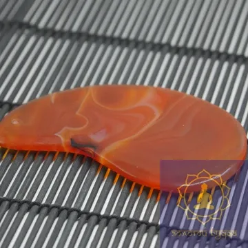 Гуаша скребок сердолік-агат крапля