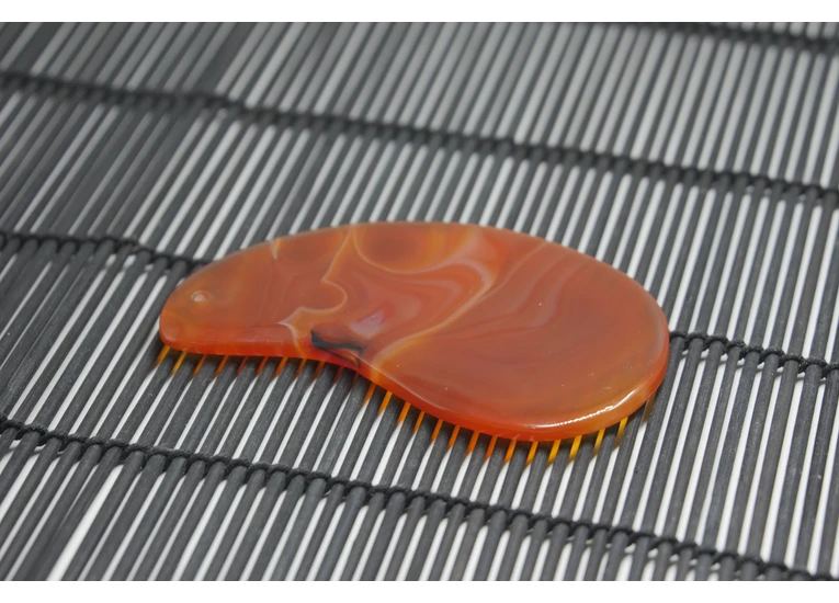 Гуаша скребок сердолик-агат капля