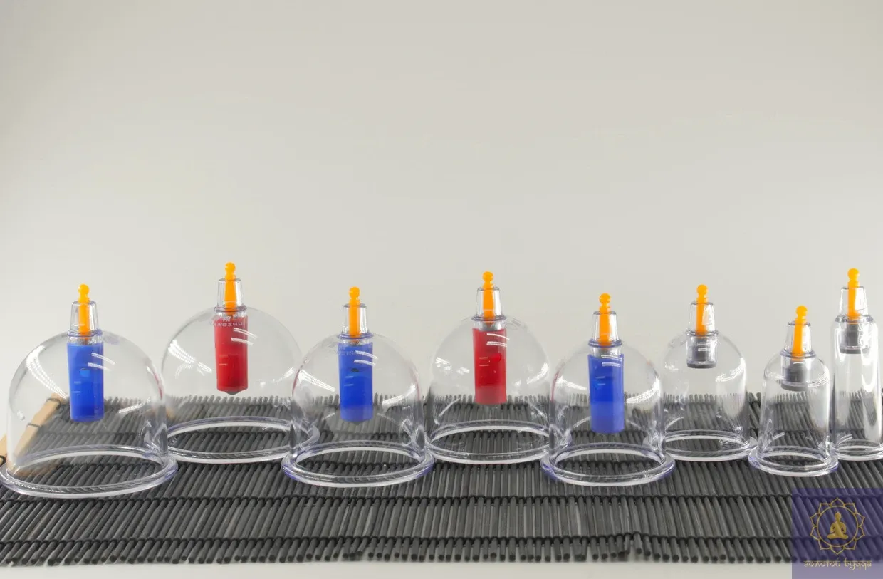 Вакуумні масажні банки із насосом Kangzhu 12 шт.