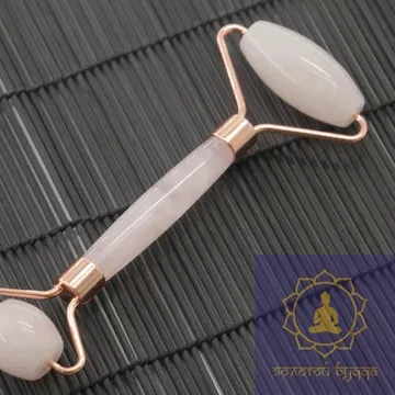 Роллер масажний, рожевий кварц.