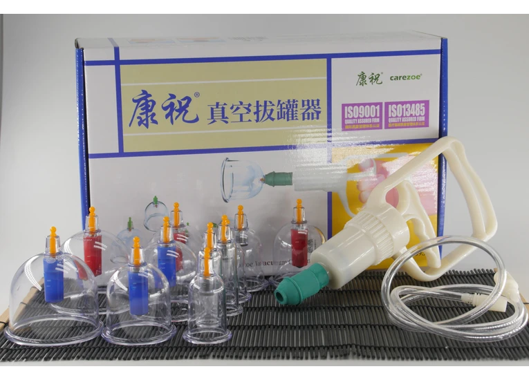 Вакуумные массажные банки с насосом Kangzhu 12 шт.