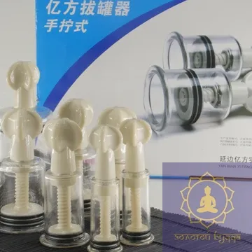 Вакуумные массажные банки с винтом 8 шт.