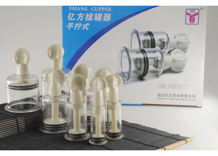 Вакуумні масажні банки із гвинтом 8 шт.