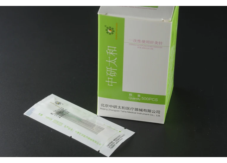 Иглы для акупунктуры и рефлексотерапии Zhongyan Taihe 0,30х40 мм, 500 шт