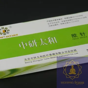 Стерильні аурикулярні вушні голки Zhongyan Taihe Кнопка 0,25х1,5 мм 100 голок