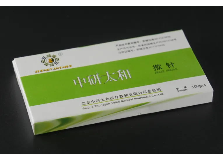 Стерильные ушные аурикулярные иглы Zhongyan Taihe Кнопка 0,25х1,5 мм  100 игл