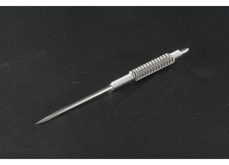 Трехгранная игла для акупунктуры 6,5см с ручкой