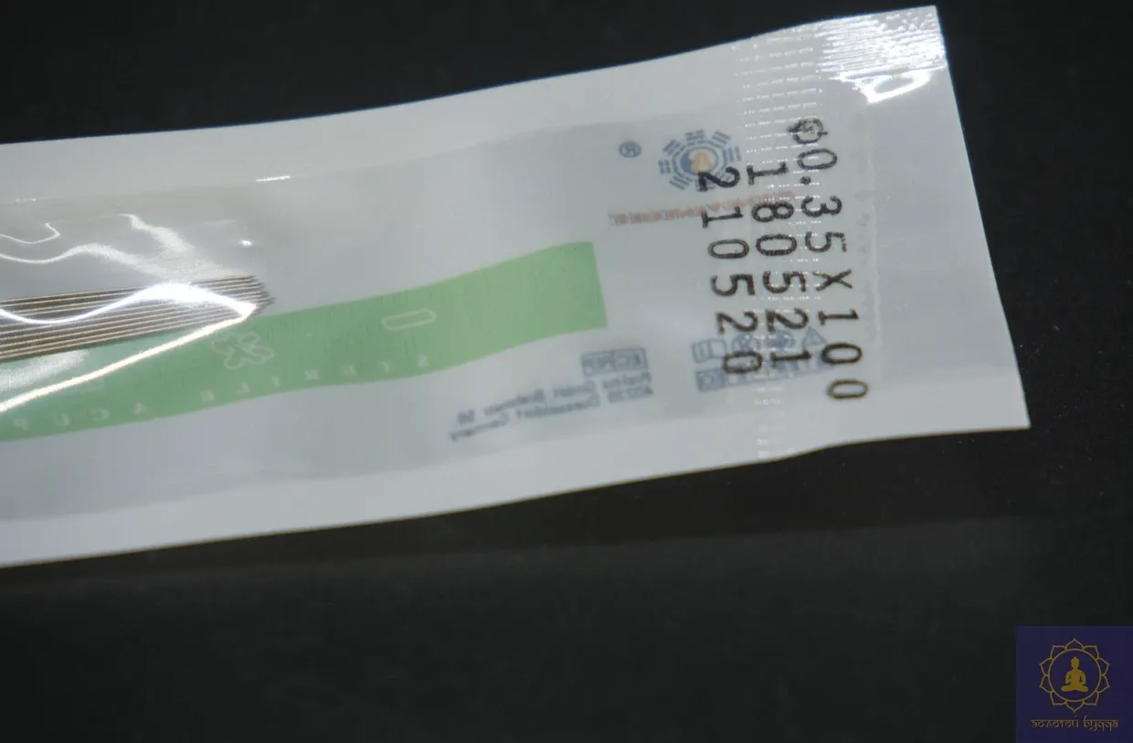 Голки Zhongyan Taihe для акупунктури та рефлексотерапії 0,35*100 мм 10 шт.