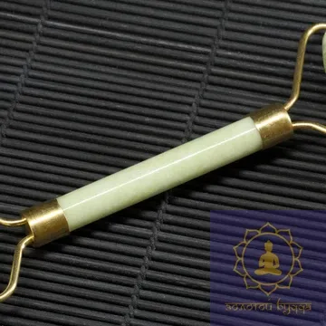 Ролик масажний, нефрит хмарний