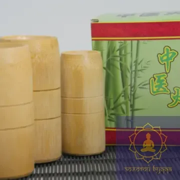 Набір бамбукових банок для масажу