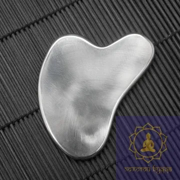 Гуаша скребок нержавеющая сталь, сердце