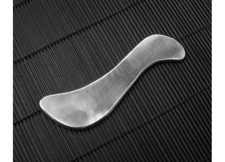 Гуаша скребок нержавеющая сталь, волна