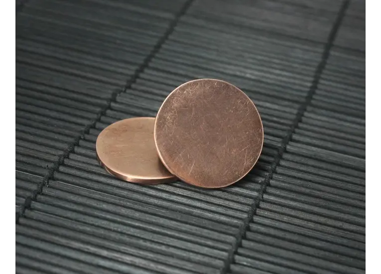 Скребок медный монетка, d=2.7см